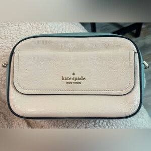 Kate Spade Cream and Blue Crossbody Bag